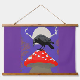 🖼️ Mystical Raven Wall Tapestry 吊り下げ型タペストリー