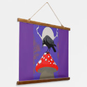 🖼️ Mystical Raven Wall Tapestry 吊り下げ型タペストリー (傾斜あり)