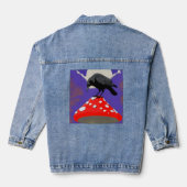 🧥 Mystical Raven Women's Denim Jacket デニムジャケット (裏面)