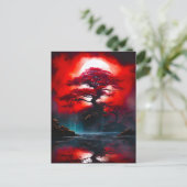 Mystical Red Tree Under Full Moon シーズンポストカード (スタンド正面)