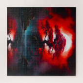 Mystical Red Tree Under Full Moon ジグソーパズル (横)