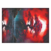 Mystical Red Tree Under Full Moon テーブルクロス (正面(横))