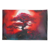 Mystical Red Tree Under Full Moon 枕カバー (裏面)