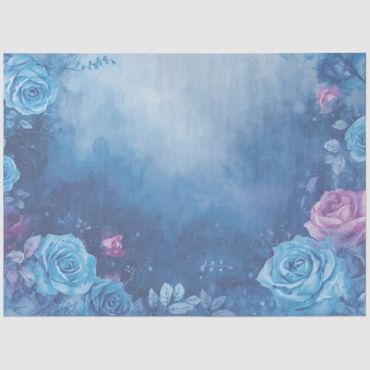 Mystical Rose Motif Tissue Paper Sheets GiftWrap 薄葉紙 (正面)