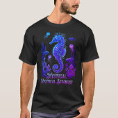Mystical Seahorse – Fantasy Ocean Creature Magical Tシャツ (正面)