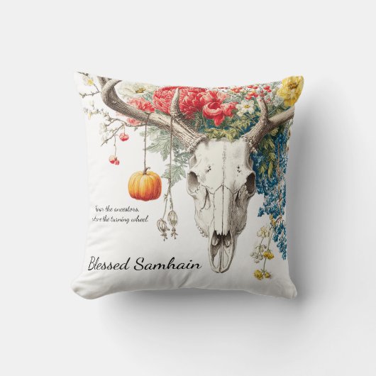 Mystical Seasons | Samhain Witchy Design クッション (正面)