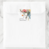 Mystical Seasons | Samhain Witchy Design スクエアシール (バッグ)