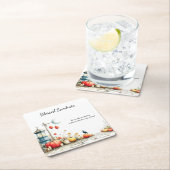 Mystical Seasons | Samhain Witchy Design スクエアペーパーコースター (インサイチュ)