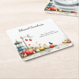 Mystical Seasons | Samhain Witchy Design スクエアペーパーコースター