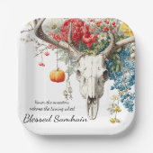 Mystical Seasons | Samhain Witchy Design ペーパープレート (正面)