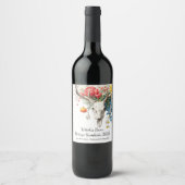 Mystical Seasons | Samhain Witchy Design ワインラベル (正面)