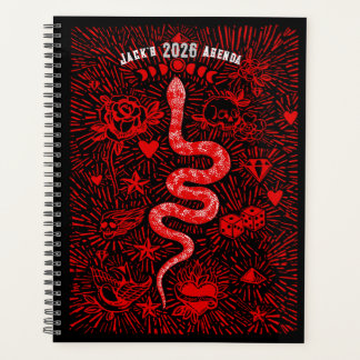 Mystical Snake Folk Art Day Planner 2026 プランナー手帳