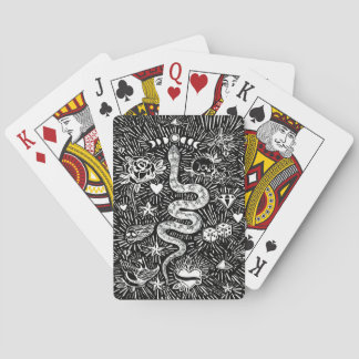 Mystical Snake Lunar White Classic Playing Cards トランプ