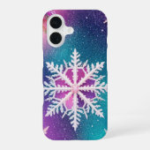 Mystical Snowflake and Cosmic Glow Phone Case iPhone 16ケース (裏面)