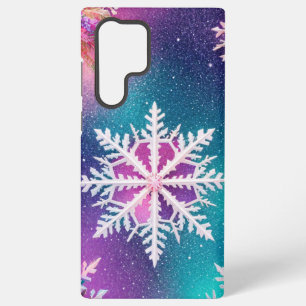 Mystical Snowflake and Cosmic Glow Phone Case Samsung Galaxy S22 Ultraケース