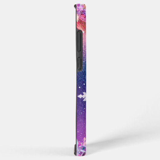 Mystical Snowflake and Cosmic Glow Phone Case Samsung Galaxyケース (右側面)