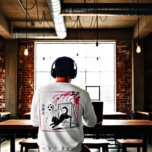 Mystical Soccer Cat Anime Fans & Night Game Lovers スウェットシャツ