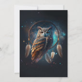 Mystical Space Owl with Dreamcatcher              招待状 (裏面)