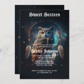 Mystical Space Owl with Dreamcatcher              招待状 (正面/裏面)