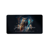 Mystical Space Owl with Dreamcatcher Art        ラベル (正面)