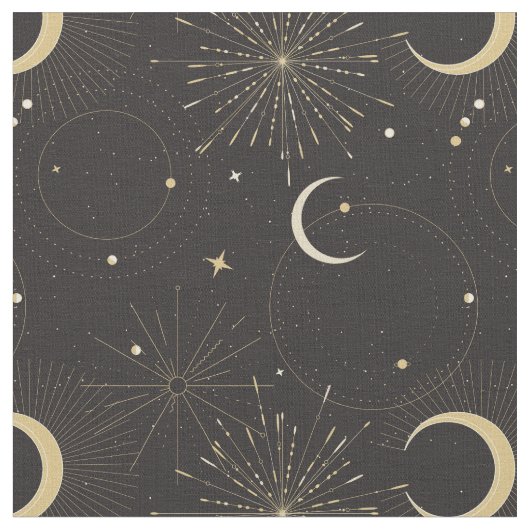 Mystical space universe ファブリック (クローズアップ)