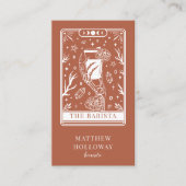 Mystical Tarot Charcoal Terracotta Barista 名刺 (正面)