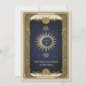 Mystical Tarot Wedding Invitation – Custom ‘The Lo サンキューカード (裏面)