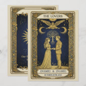 Mystical Tarot Wedding Invitation – Custom ‘The Lo サンキューカード (正面/裏面)