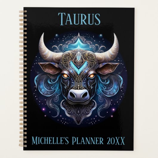 Mystical Taurus Zodiac Artwork  プランナー手帳 (正面)
