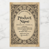 Mystical Vertical Elixirs Apothecary Style Labels ワインラベル (シングルラベル)