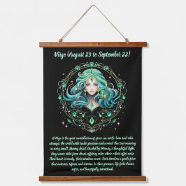 Mystical Virgo Zodiac  吊り下げ型タペストリー