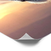 Mystical White Tiger SciFi Fantasy Steampunk Art ポスター (角)