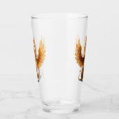 Mystical Winged Cat Sphinx – Egyptian Fantasy Art. タンブラーグラス (右)