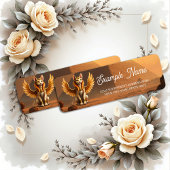 Mystical Winged Cat Sphinx – Egyptian Fantasy Art. ラベル