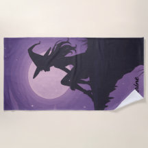 Mystical Witch Silhouette Under Moonlight Gift