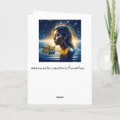 Mystical Woman Swimming with Tiger カード (裏面)