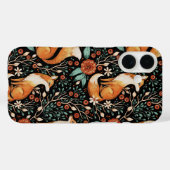 Mystical Woodland Fox with Moons and Moths Case-Mate iPhoneケース (裏面 (横))