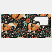 Mystical Woodland Fox with Moons and Moths Samsung Galaxyケース (裏面横)