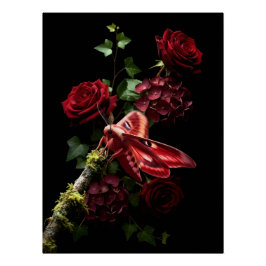 Mystical Woodland Moth ポスター