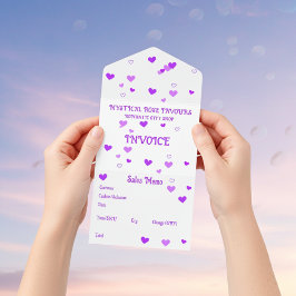 MysticalRoseFavoursギフトショップ請求書 オールインワン招待状