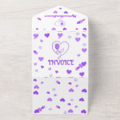 MysticalRoseFavoursギフトショップ請求書 オールインワン招待状 (外側)