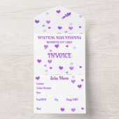 MysticalRoseFavoursギフトショップ請求書 オールインワン招待状 (内側)