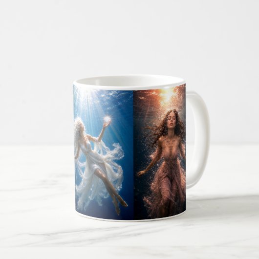 Mystik Woman Becher (3-seitiges Design) コーヒーマグカップ (正面右)