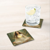 Mystik Woman – Glasuntersetzer スクエアペーパーコースター (インサイチュ)