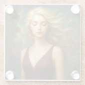 Mystik Woman – Glasuntersetzer aus Glas ガラスコースター (裏面)