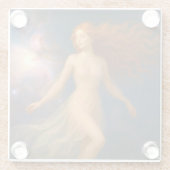 Mystik Woman – Glasuntersetzer aus Glas ガラスコースター (裏面)