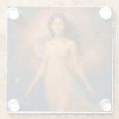 Mystik Woman – Glasuntersetzer aus Glas ガラスコースター (裏面)