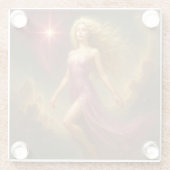 Mystik Woman – Glasuntersetzer aus Glas ガラスコースター (裏面)