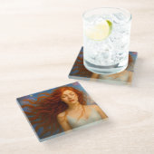 Mystik Woman – Glasuntersetzer aus Glas ガラスコースター (アングル)