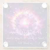 Mystik Woman Glasuntersetzer – Galaktisch schön ガラスコースター (裏面)